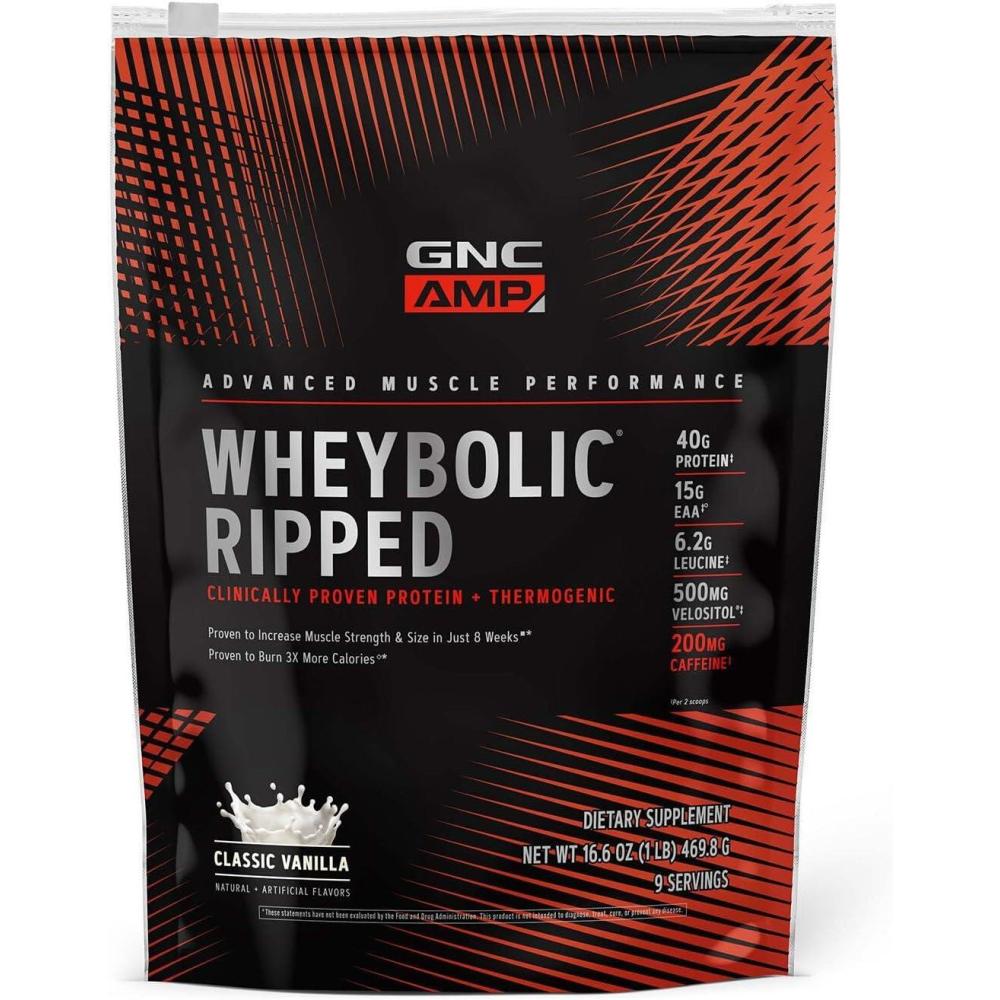 imageGNC AMP Wheybolic Ripped  Chocolate Fudge 22 ServingsClassic Vanilla