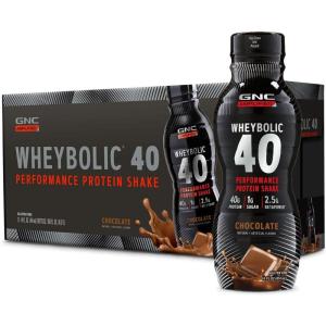 GNC AMP Wheybolic 40 – Chocolate – 14oz. (12 Bottles)