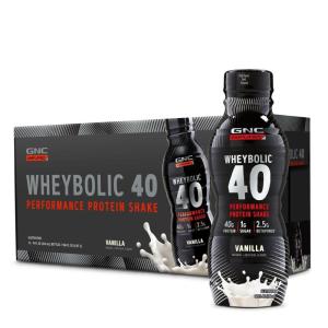 GNC AMP Wheybolic 40 – Vanilla – 14oz. (12 Bottles)(Vanilla)
