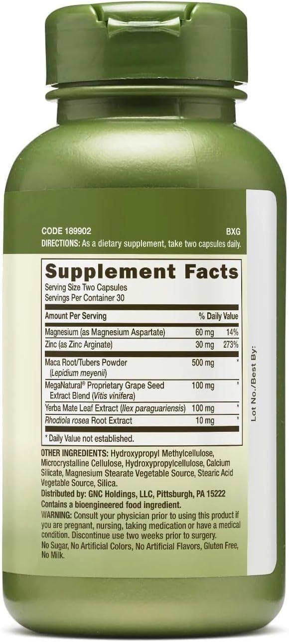 imageGNC Herbal Plus Maca Complex Supplement Vegetarian Supports Sexual Wellness 30 Servings