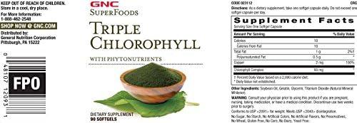 imageGNC Superfoods Triple Chlorophyll 90 Softgels90 Count Pack of 1