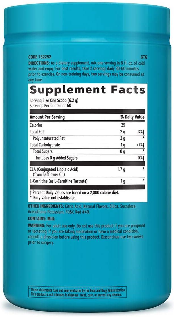 imageGNC Total Lean CLA Carnitine Improves Body Composition and Fuels Muscle Recovery Stimulant Free and Sugar Free Berry Sorbet 60 Servings