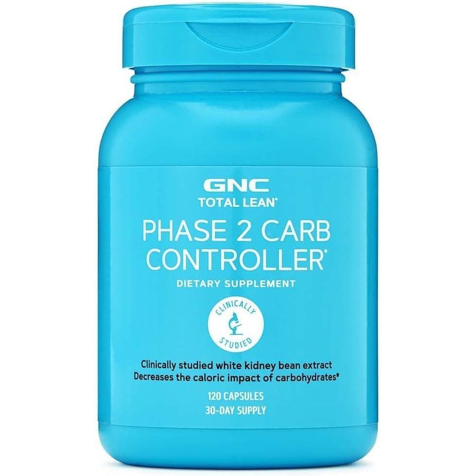 imageGNC Total Lean Phase 2 Carb Controller Decreases Calorie Impact from Carbohydrates 120 Capsules