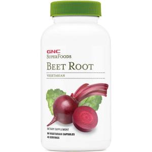 GNC SuperFoods Beet Root, Provides 60mg of Chlorophyll, 90 Capsules
