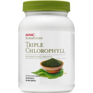 GNC Superfoods Triple Chlorophyll, 90 Softgels(90 Count (Pack of 1))