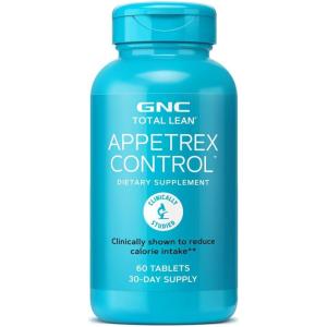 GNC Total Lean Appetrex Control, Clinically Shown to Reduce Calorie Intake, 60 Tablets
