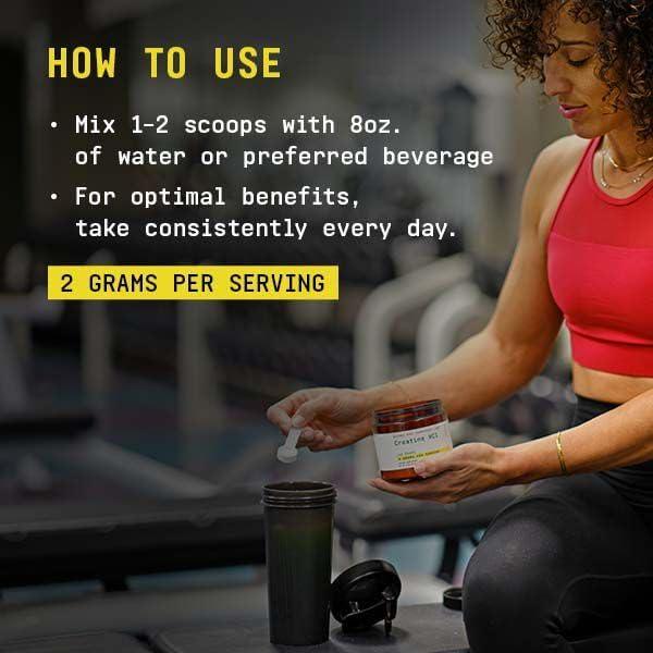 imageBEYOND RAW Creatine HCl Powder Science Backed Lab Grade Creatine for Women amp Men Muscle Strength Energy Production Athletic Performance Cognitive Support Cellular Hydration 60 Servings120 Servings