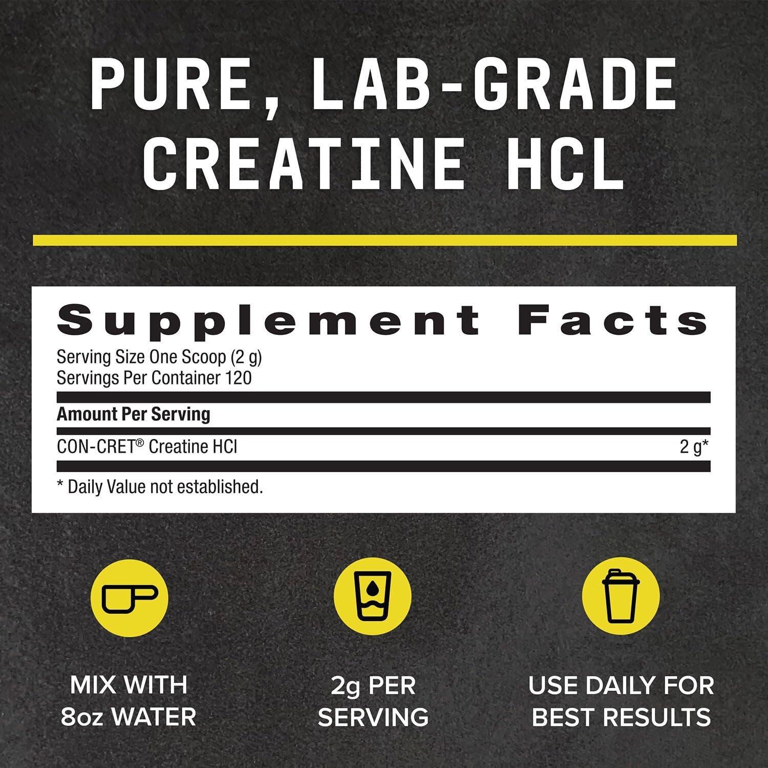 imageBEYOND RAW Creatine HCl Powder Science Backed Lab Grade Creatine for Women amp Men Muscle Strength Energy Production Athletic Performance Cognitive Support Cellular Hydration 60 Servings120 Servings