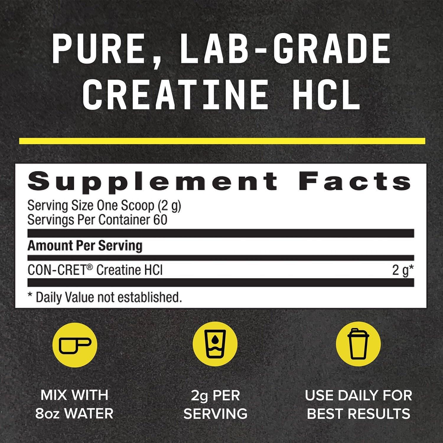 imageBEYOND RAW Creatine HCl Powder Science Backed Lab Grade Creatine for Women amp Men Muscle Strength Energy Production Athletic Performance Cognitive Support Cellular Hydration 60 Servings60 Servings