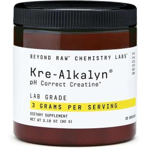 BEYOND RAW Chemistry Labs Kre-Alkalyn: pH Correct Creatine Powder, Buffered Creatine, Increases Muscle Performance During Exercise, 30 Servings