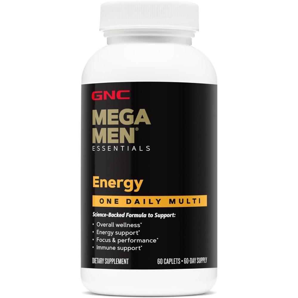 imageGNC Mega Men Multivitamin Energy and Metabolism 1 Daily60 Count Pack of 1