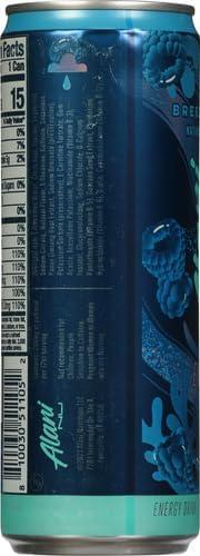 imageAlani Nu JUICY PEACH Sugar Free Low Calorie Energy Drinks 200mg Caffeine Biotin B Vitamins Zero Sugar 10 Calories 12 Fl Oz Cans 12 PackBreezeberry