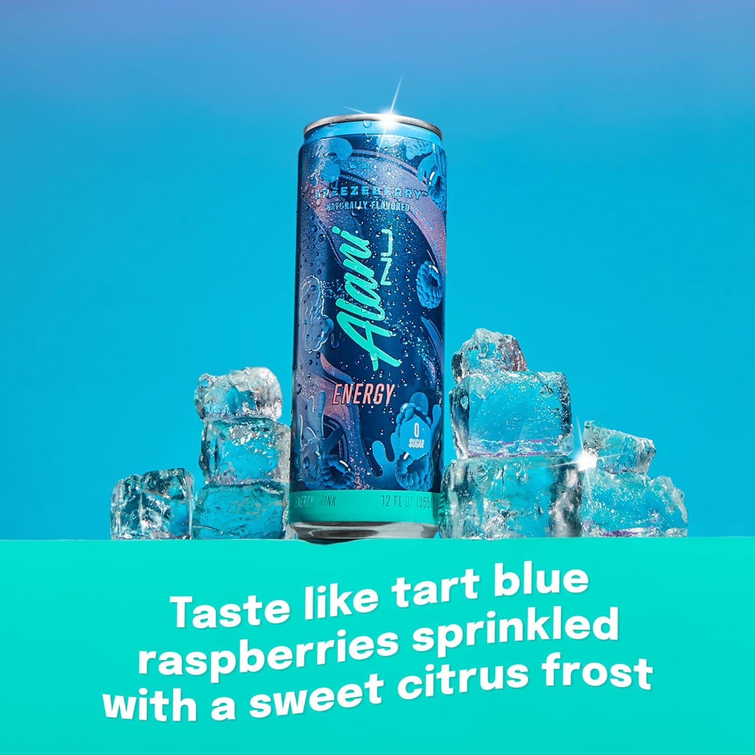 imageAlani Nu JUICY PEACH Sugar Free Low Calorie Energy Drinks 200mg Caffeine Biotin B Vitamins Zero Sugar 10 Calories 12 Fl Oz Cans 12 PackBreezeberry