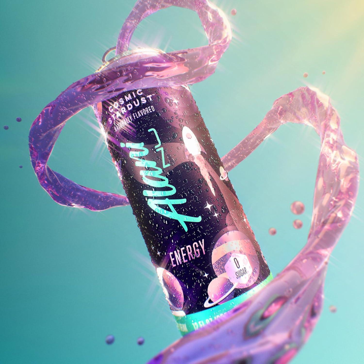 imageAlani Nu JUICY PEACH Sugar Free Low Calorie Energy Drinks 200mg Caffeine Biotin B Vitamins Zero Sugar 10 Calories 12 Fl Oz Cans 12 PackCosmic Stardust