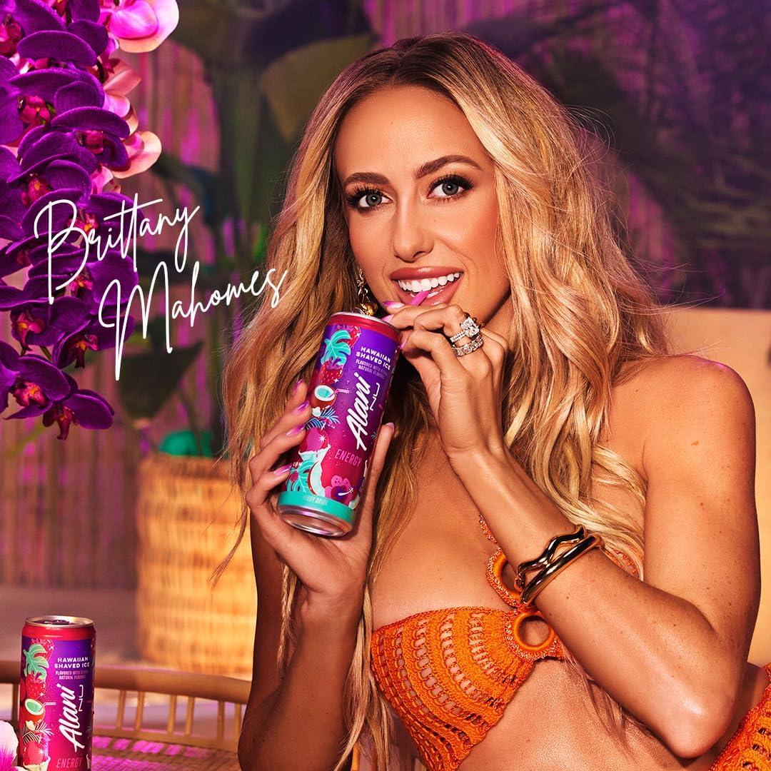 imageAlani Nu JUICY PEACH Sugar Free Low Calorie Energy Drinks 200mg Caffeine Biotin B Vitamins Zero Sugar 10 Calories 12 Fl Oz Cans 12 PackHawaiian Shaved Ice