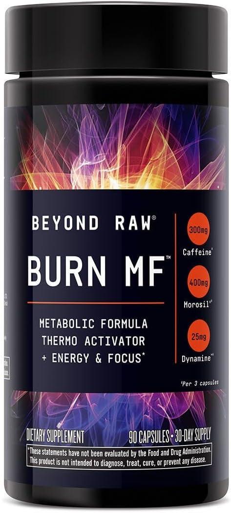 imageBEYOND RAW Burn MF Metabolic Formula Thermo Activator Supports Energy and Focus 90 Count