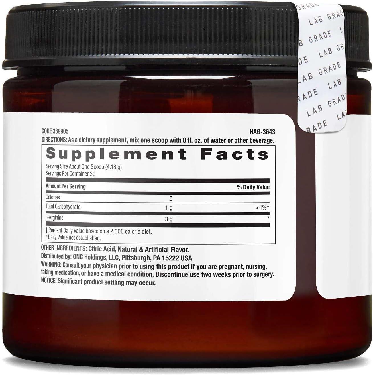 imageBEYOND RAW Chemistry Labs LArginine Powder Fuels Exercise and Supports Recovery 30 Servings