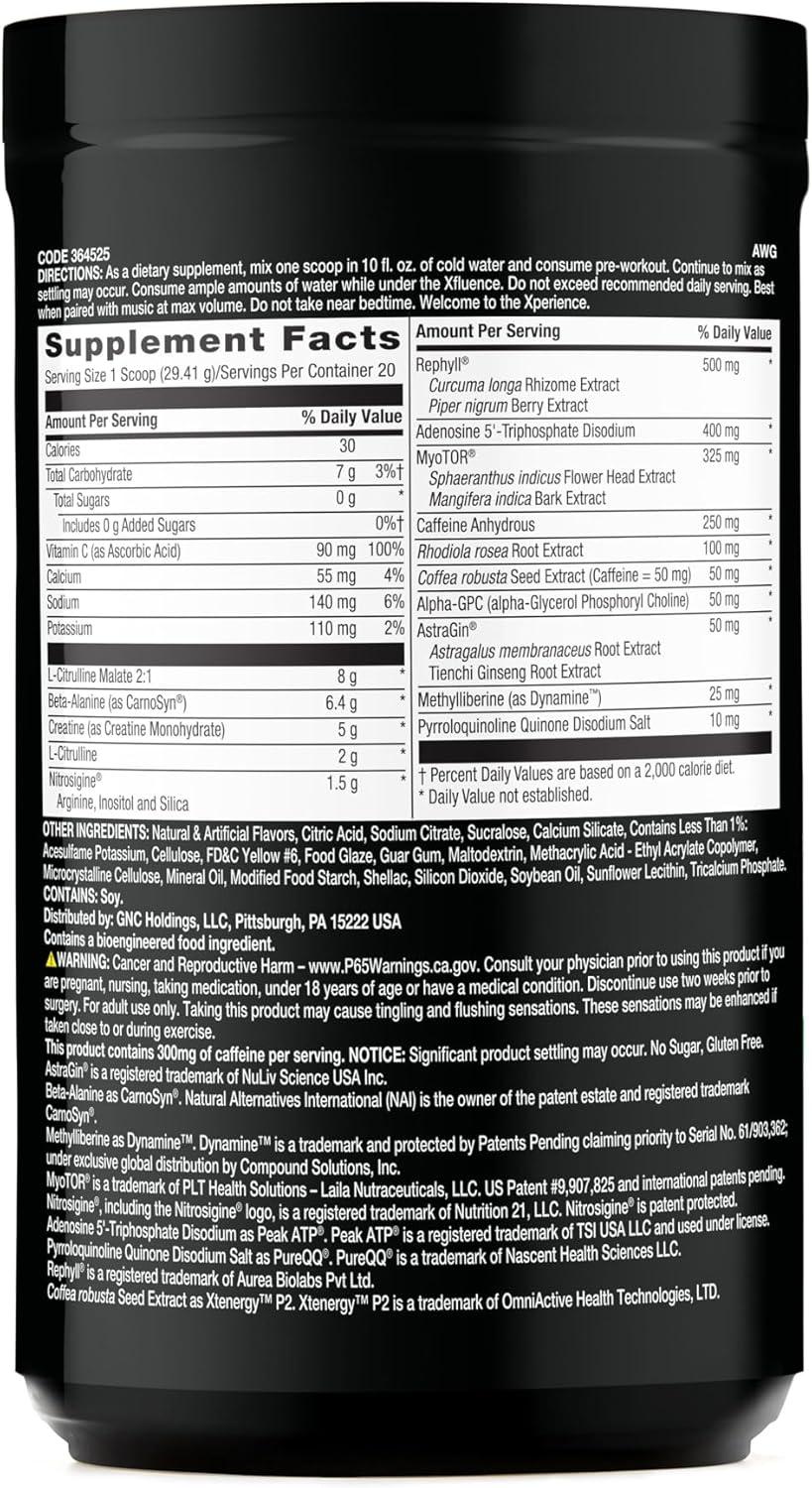 imageBEYOND RAW Concept X Clinically Dosed PreWorkout Powder Contains Caffeine LCitrulline Creatine and BetaAlanine Orange Mango 20 ServingsOrange Mango
