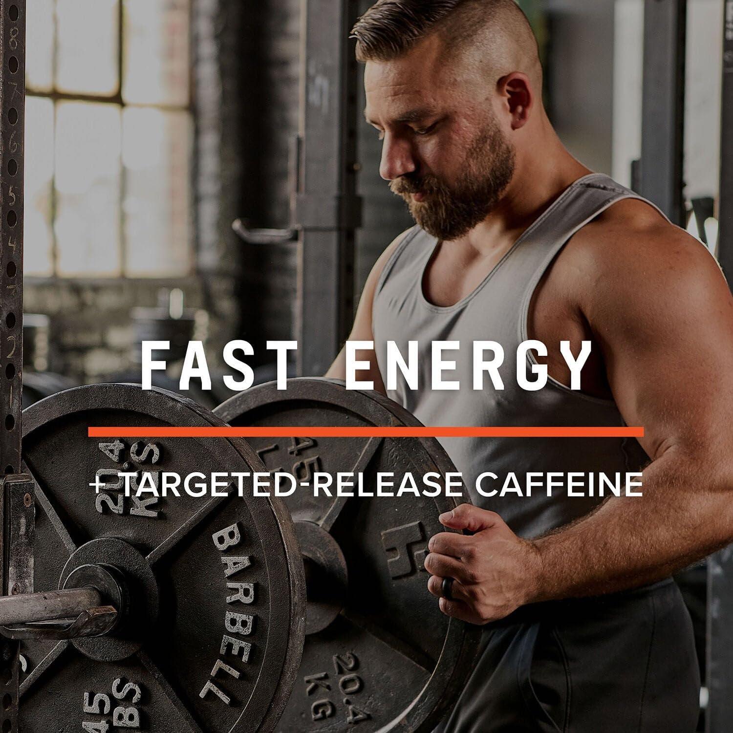 imageBEYOND RAW LIT Advanced Pre Workout Formula Lemon Ice for Energy Focus Endurance Pumps with 300mg Rapid and Targeted Release Caffeine Creatine Betaine Beta Alanine Taurine 20 ServingsSweet and Tart