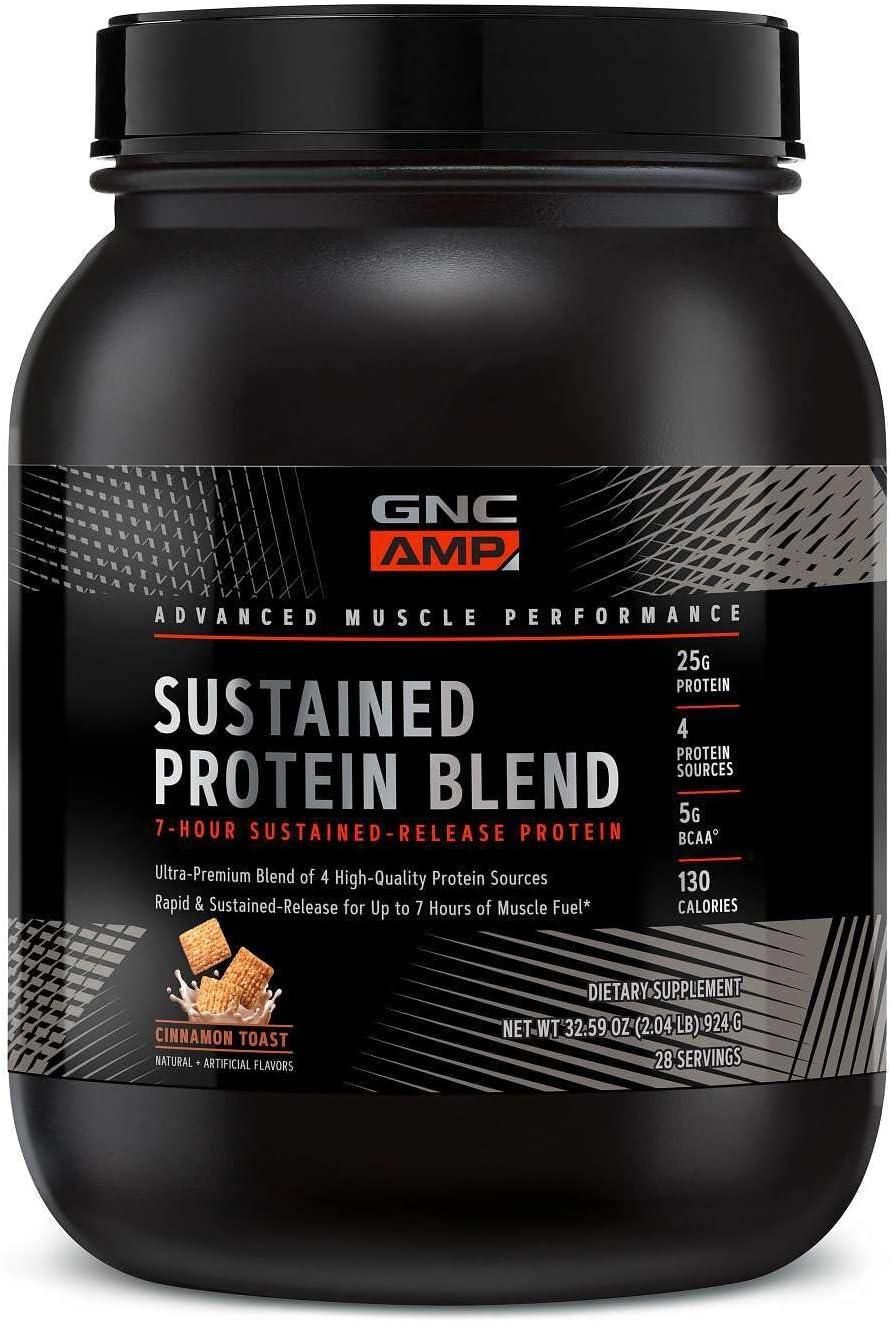 imageGNC AMP Sustained Protein Blend Cinnamon Toast 28 ServingsCinnamon Toast