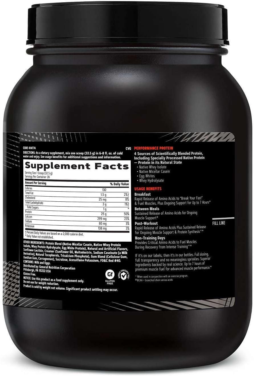 imageGNC AMP Sustained Protein Blend Cinnamon Toast 28 ServingsFruity Crisps