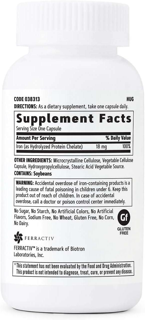 imageGNC Gentlesorb Iron 18mg Supplement Supports Healthy Red Blood Cell Formation 90 Servings90 Count Pack of 1