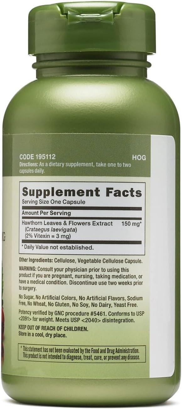 imageGNC Herbal Plus Hawthorn Extract 150mg Caps 100