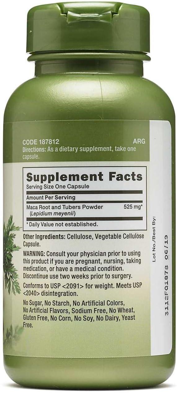 imageGNC Herbal Plus Maca Root 525mg Supports Vitality 100 Capsules