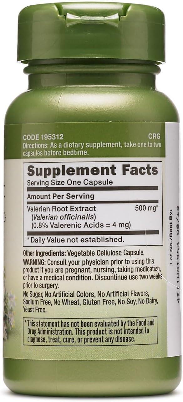 imageGNC Herbal Plus Valerian Root Extract 500 MG50 servings