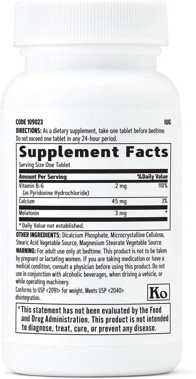 imageGNC Melatonin 3mg Supplement Supports Restful Sleep 120 Servings120 Count Pack of 1