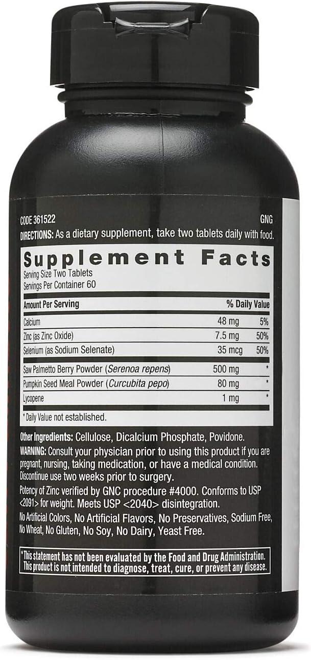 imageGNC Mens Saw Palmetto Formula 120 Tablets Supports Normal Prostate Function120 Count Pack of 2