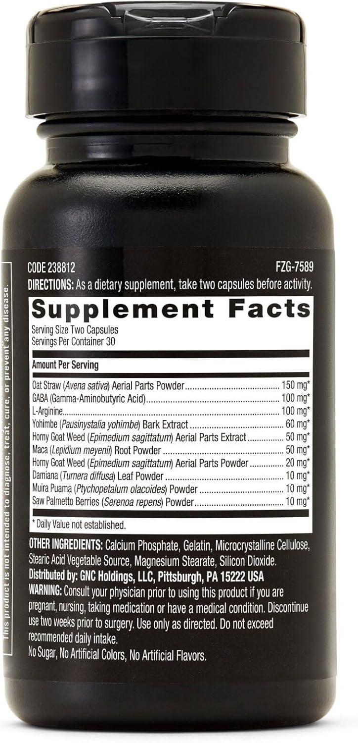 imageGNC Mens Staminol Daily Male Performance Formula Key Nutrients 60 Capsules