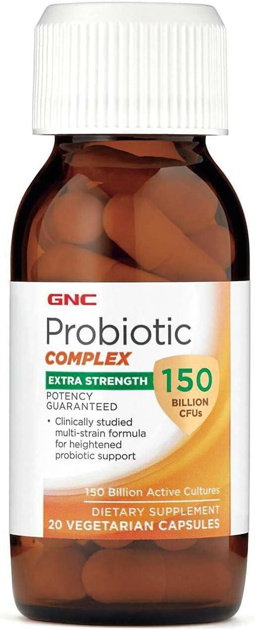 imageGNC Probiotic Complex Extra Strength with 150 Billion CFUs 20 Capsules Daily Probiotic Support