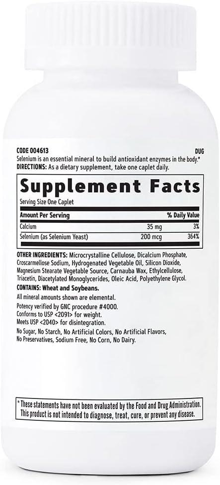 imageGNC Selenium 200mcg Essential Mineral 200 Tablets200 Count Pack of 1