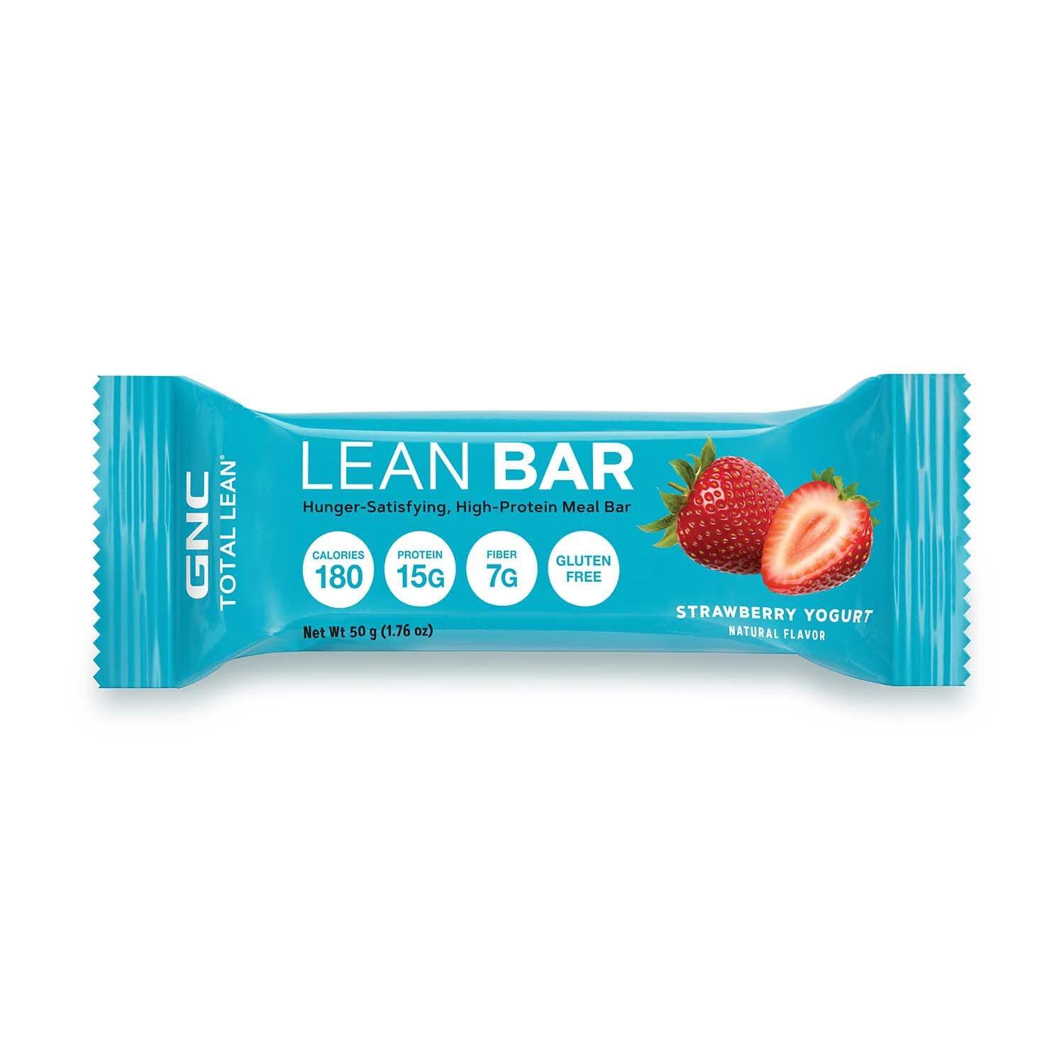 imageGNC Total Lean Layered Lean Bar Hunger Satisfying High Protein Snack Bar Peanut Butter Pie 9 BarsStrawberry Yogurt