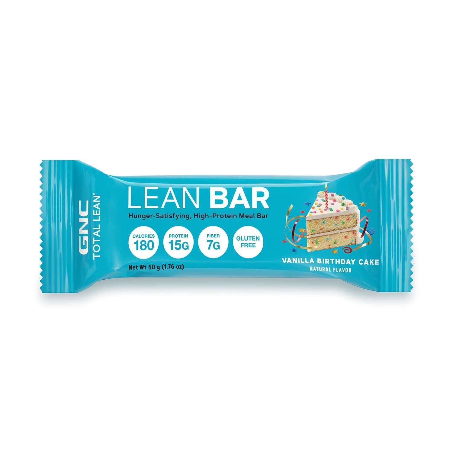imageGNC Total Lean Layered Lean Bar Hunger Satisfying High Protein Snack Bar Peanut Butter Pie 9 BarsVanilla Birthday Cake