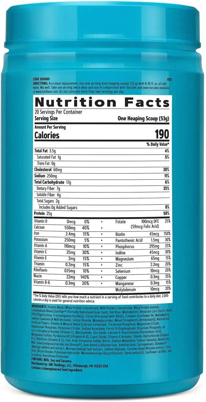 imageGNC Total Lean Lean Shake Slimvance Caffeine Free Vanilla Caramel 20 ServingsChocolate Peanut Butter