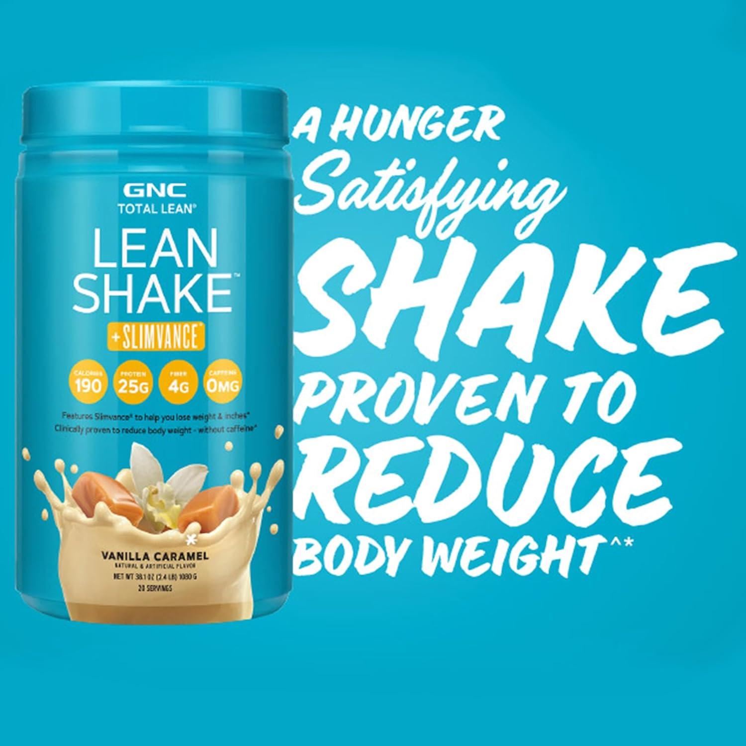 imageGNC Total Lean Lean Shake Slimvance Caffeine Free Vanilla Caramel 20 ServingsVanilla Caramel