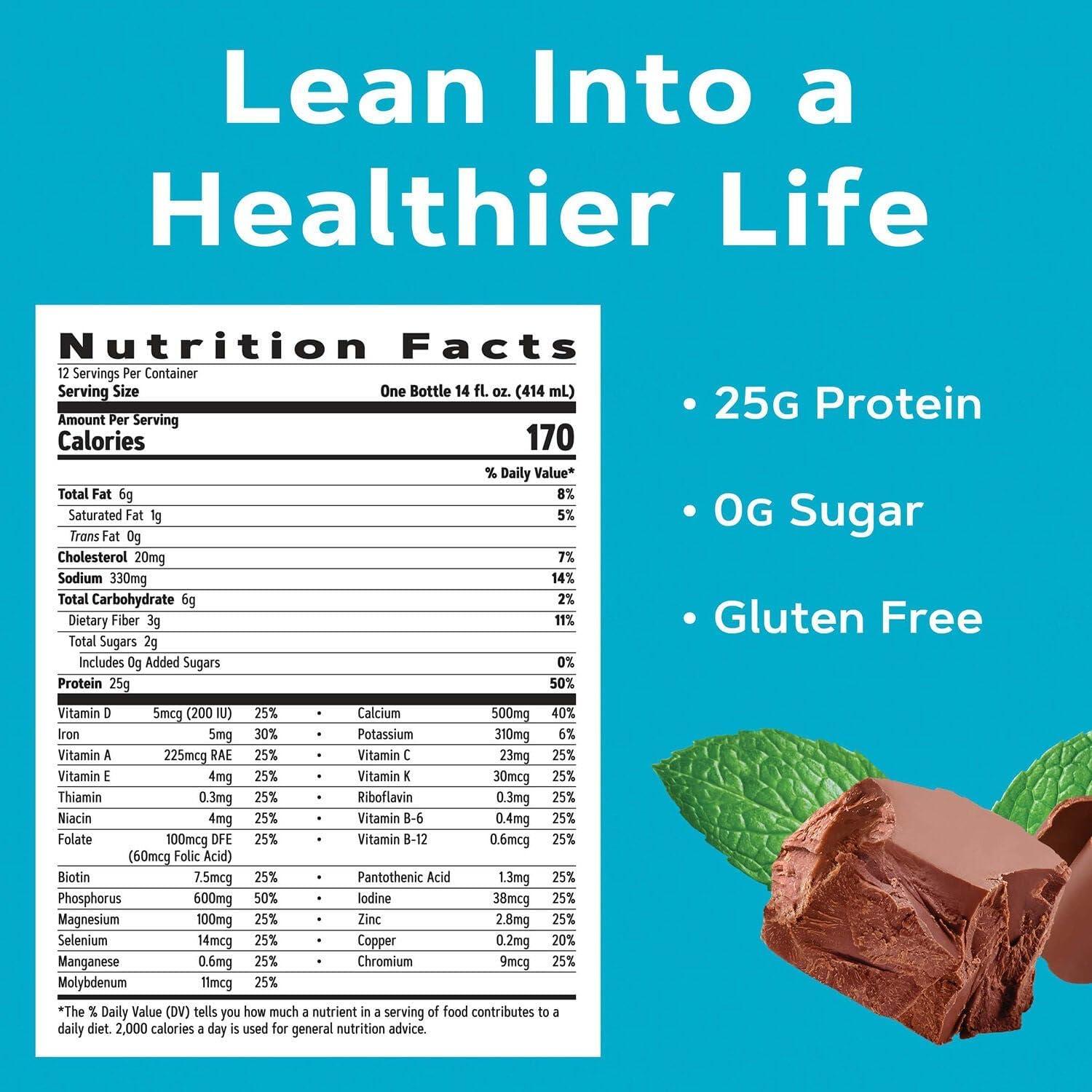 imageGNC Total Lean Lean Shake 25 Chocolate Peanut Butter 16 ServingsChocolate Mint