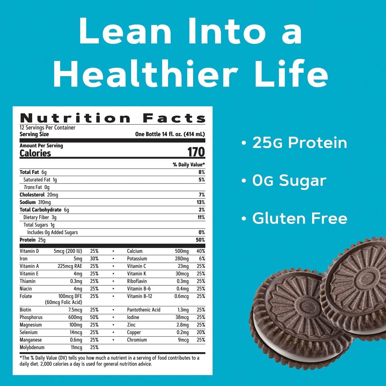 imageGNC Total Lean Lean Shake 25 Chocolate Peanut Butter 16 ServingsCookies Cream