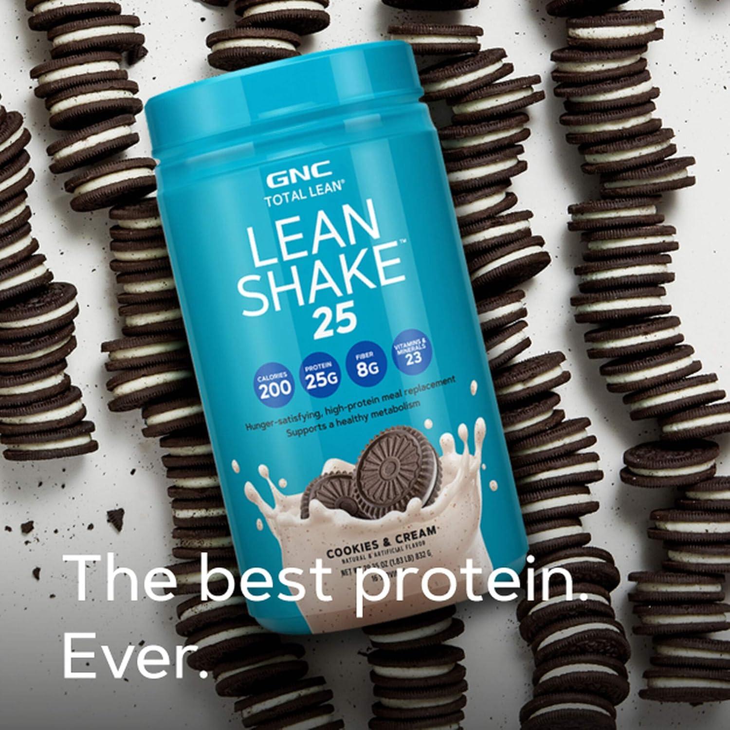 imageGNC Total Lean Lean Shake 25 Chocolate Peanut Butter 16 ServingsCookies