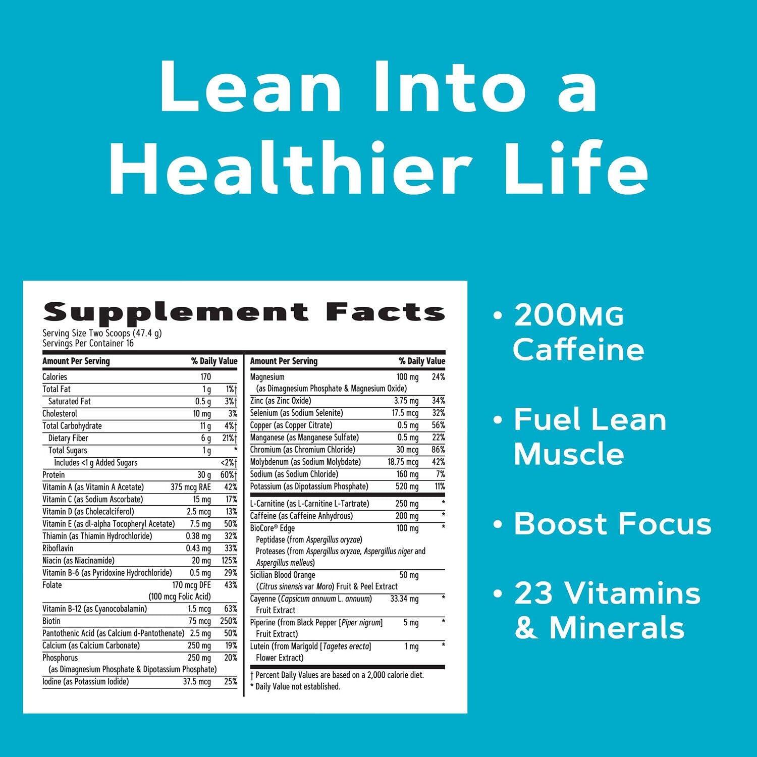 imageGNC Total Lean Lean Shake Burn Chocolate Fudge 16 Servings