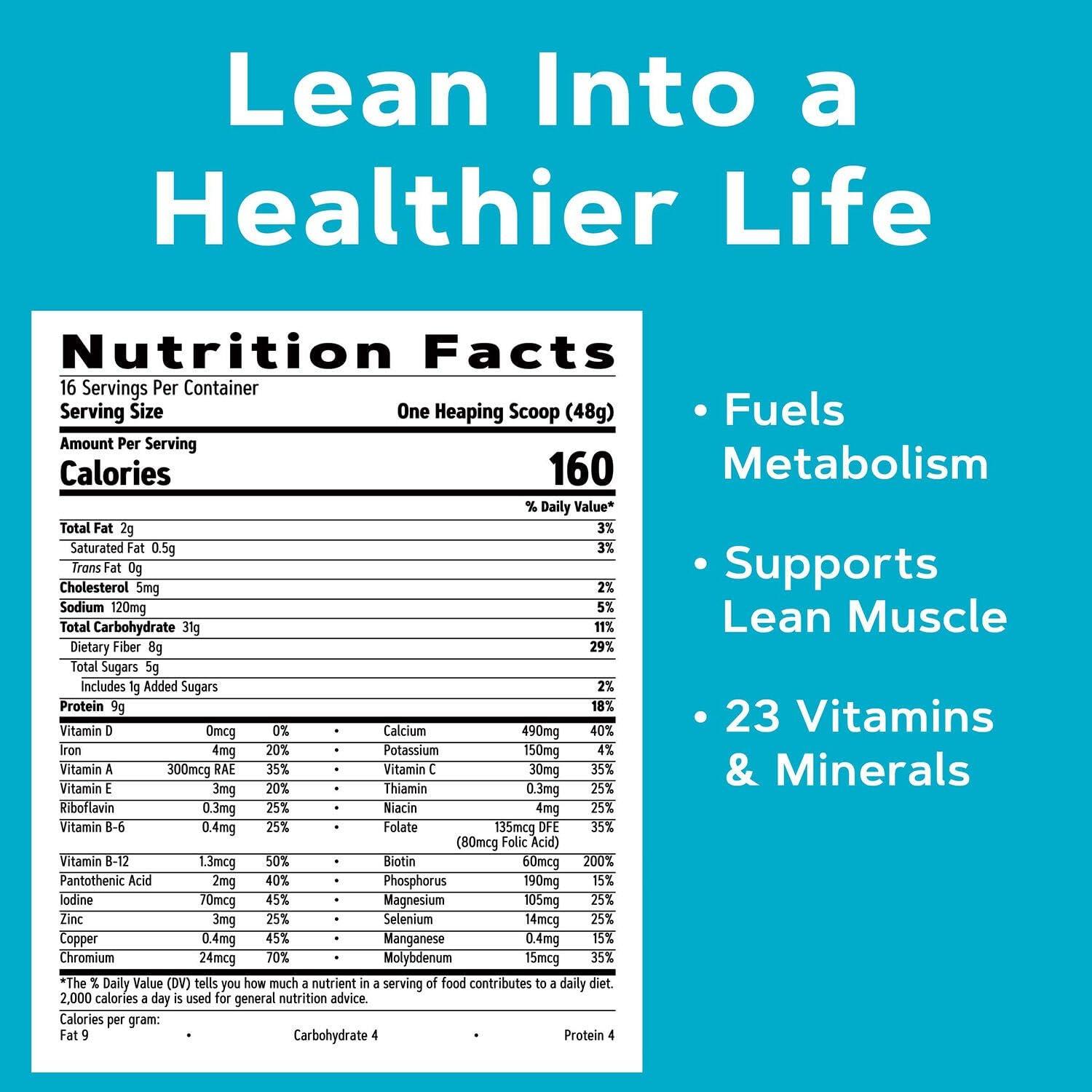 imageGNC Total Lean Lean Shake Classic Vanilla Bean 16 Servings