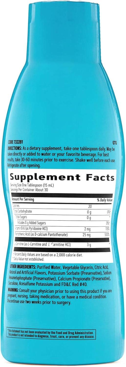imageGNC Total Lean Triple Strength LCarnitine Liquid Supports Fatty Acid Metabolism and Helps to Fuel Muscle Recovery Sugar Free Fruit Punch 16 floz