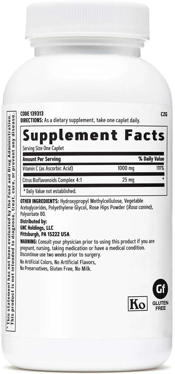 imageGNC Vitamin C 1000mg 90 Caplets Provides Immune Support90 Count Pack of 1