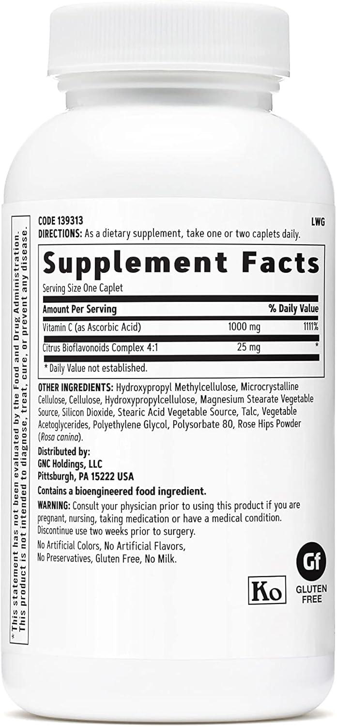 imageGNC Vitamin C 1000mg 90 Caplets Provides Immune Support90 Count Pack of 1