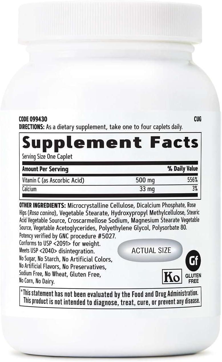 imageGNC Vitamin C 500mg Provides Immune Support 250 Caplets