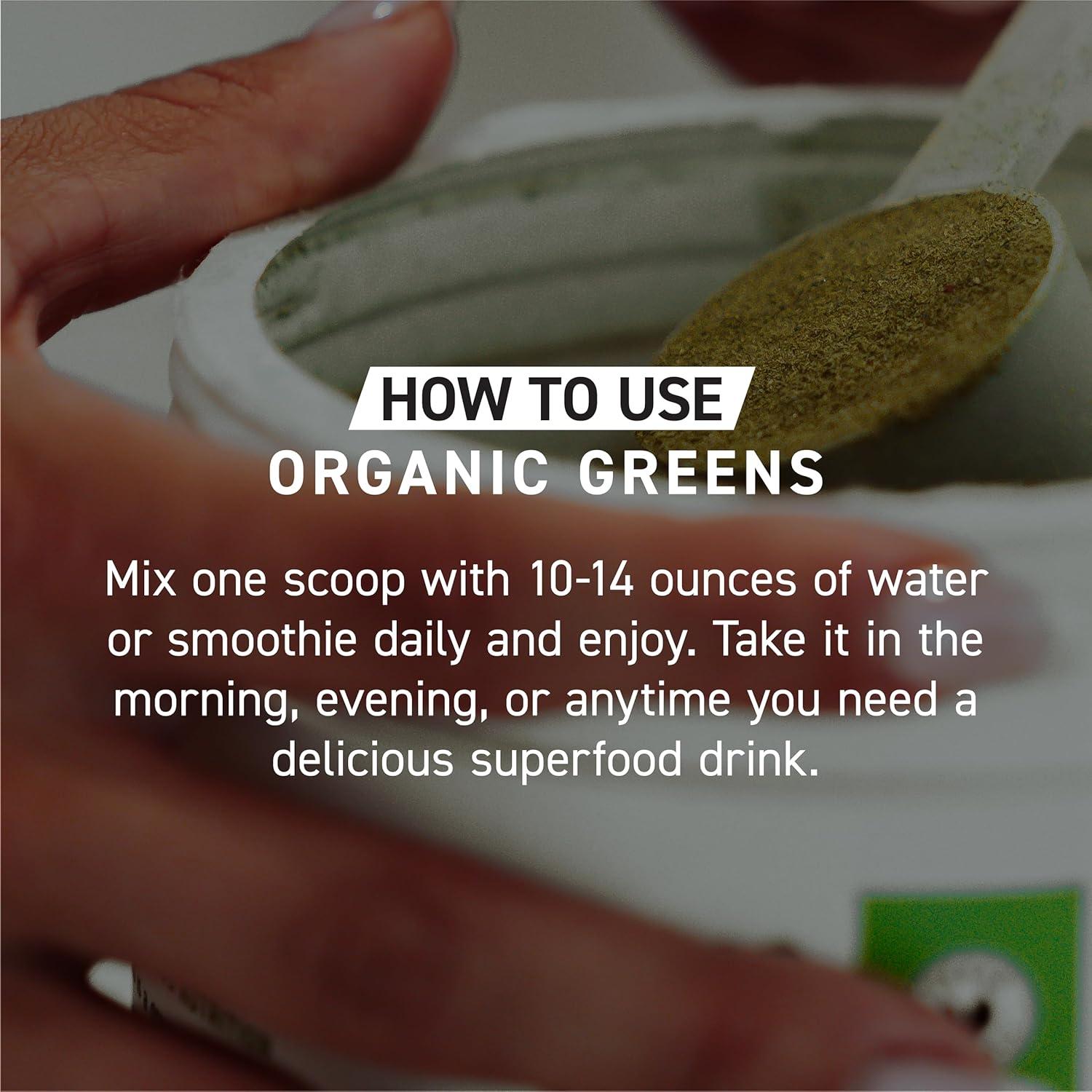 imageKaged Organic Greens Elite Superfood and Greens Powder with Apple Cider Vinegar Adaptogen Prebiotics Vitamins amp Minerals Berry 30 ServingsApple Cinnamon