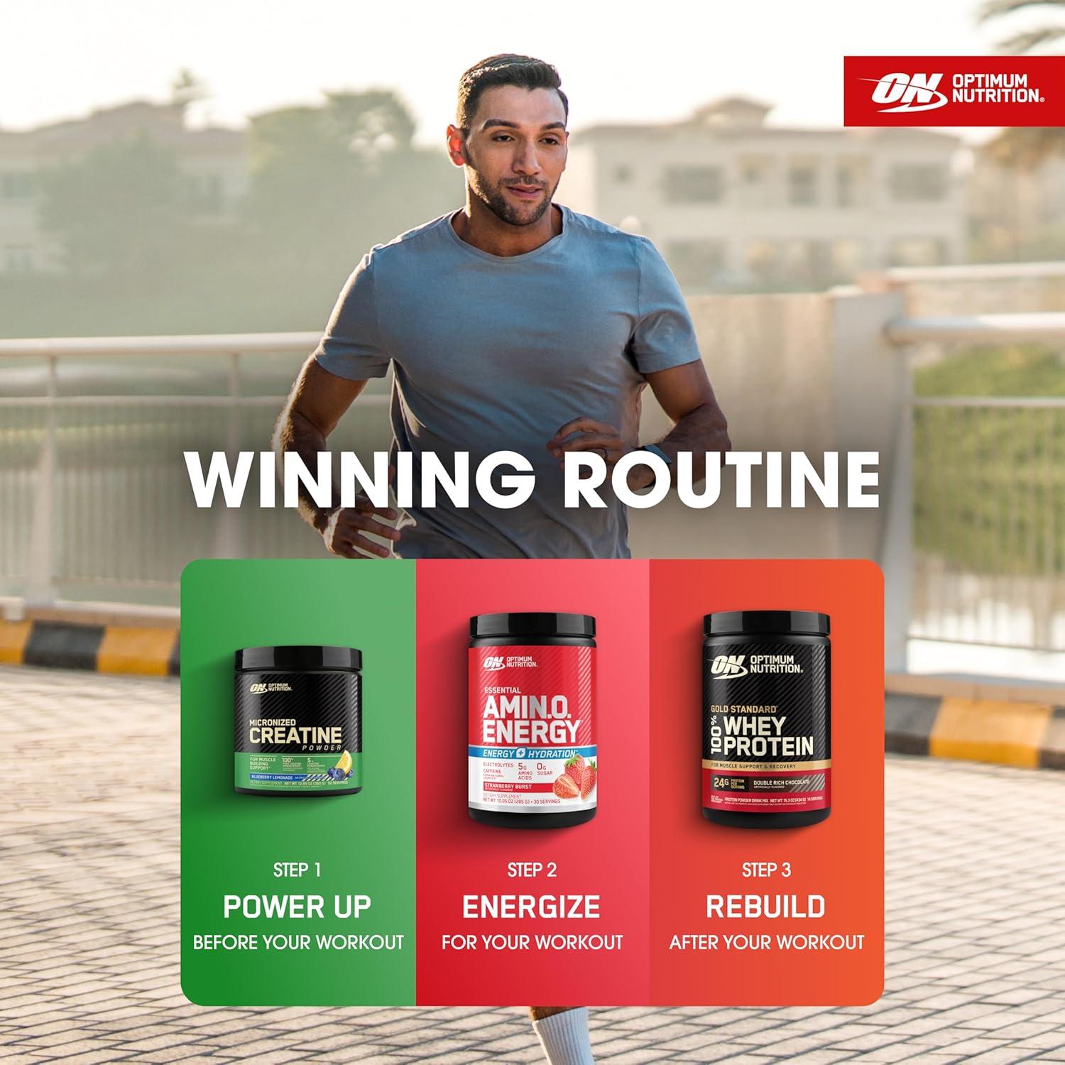 imageOptimum Nutrition Amino Energy Powder Plus Focus with BCAA Electrolytes and Caffeine Pineapple Twist 30 Servings Packaging May VarySurfside Citrus