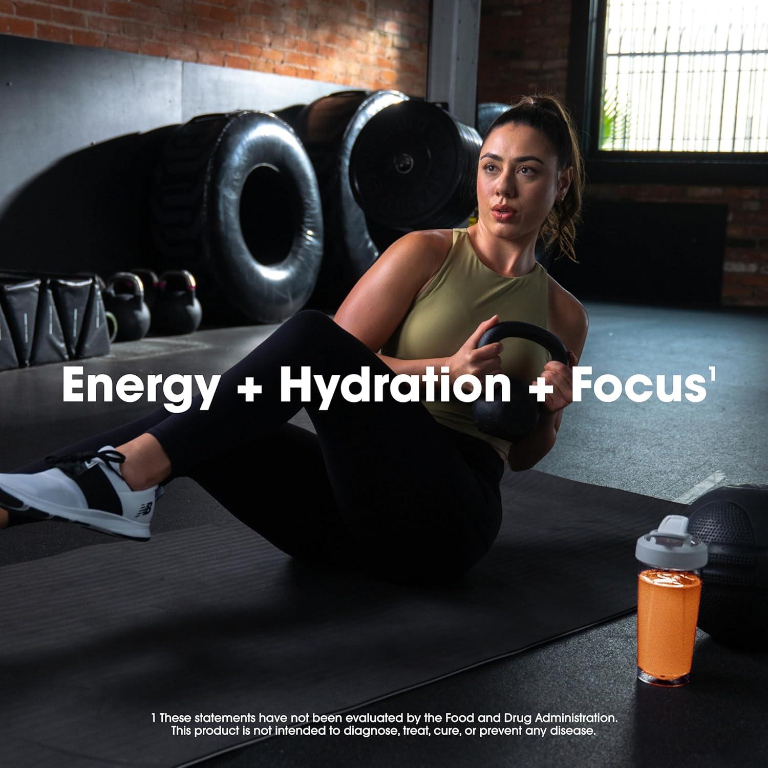 imageOptimum Nutrition Amino Energy Powder Plus Focus with BCAA Electrolytes and Caffeine Pineapple Twist 30 Servings Packaging May VaryTangerine Wave